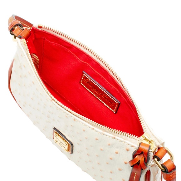 🎀Dooney & Bourke Ostrich Lexi Pearl Crossbody NWT - Picture 3 of 4